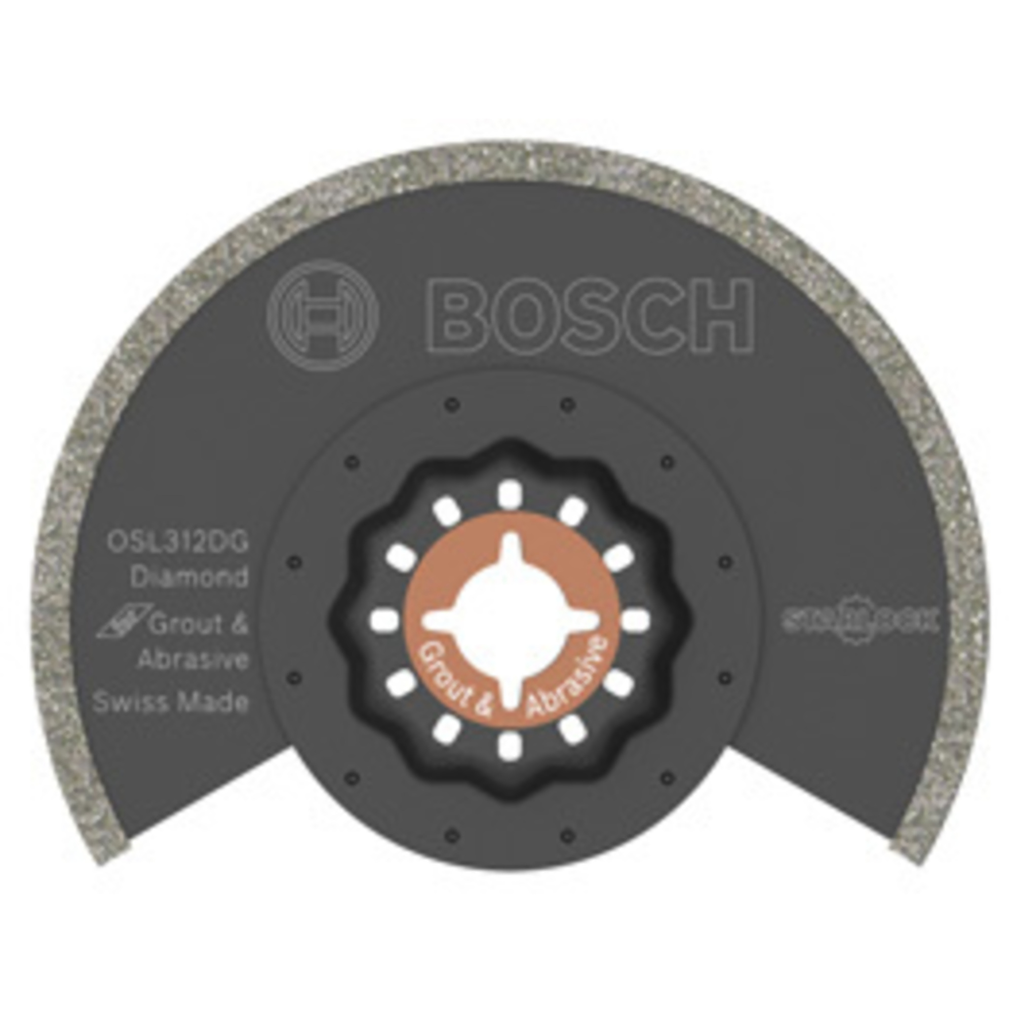 Bosch Starlock Oscillating Multi-Tool Diamond Grit Grout Blade — 3.5in., Model# OSL312DG